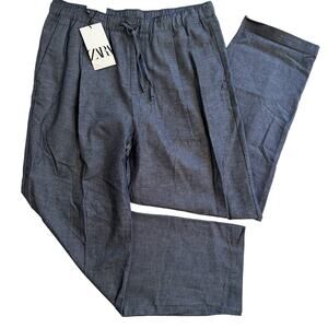 Zara Blue Wide Leg Pants